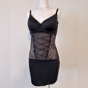 FINAL! SEXY BLACK LINGERIE SHAPE WEAR DRESS